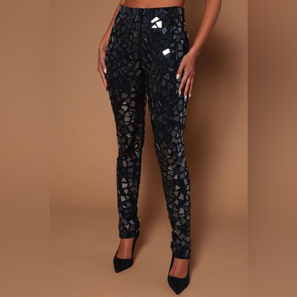 Fashion Nova Mirror Pants - Picture 2 of 6